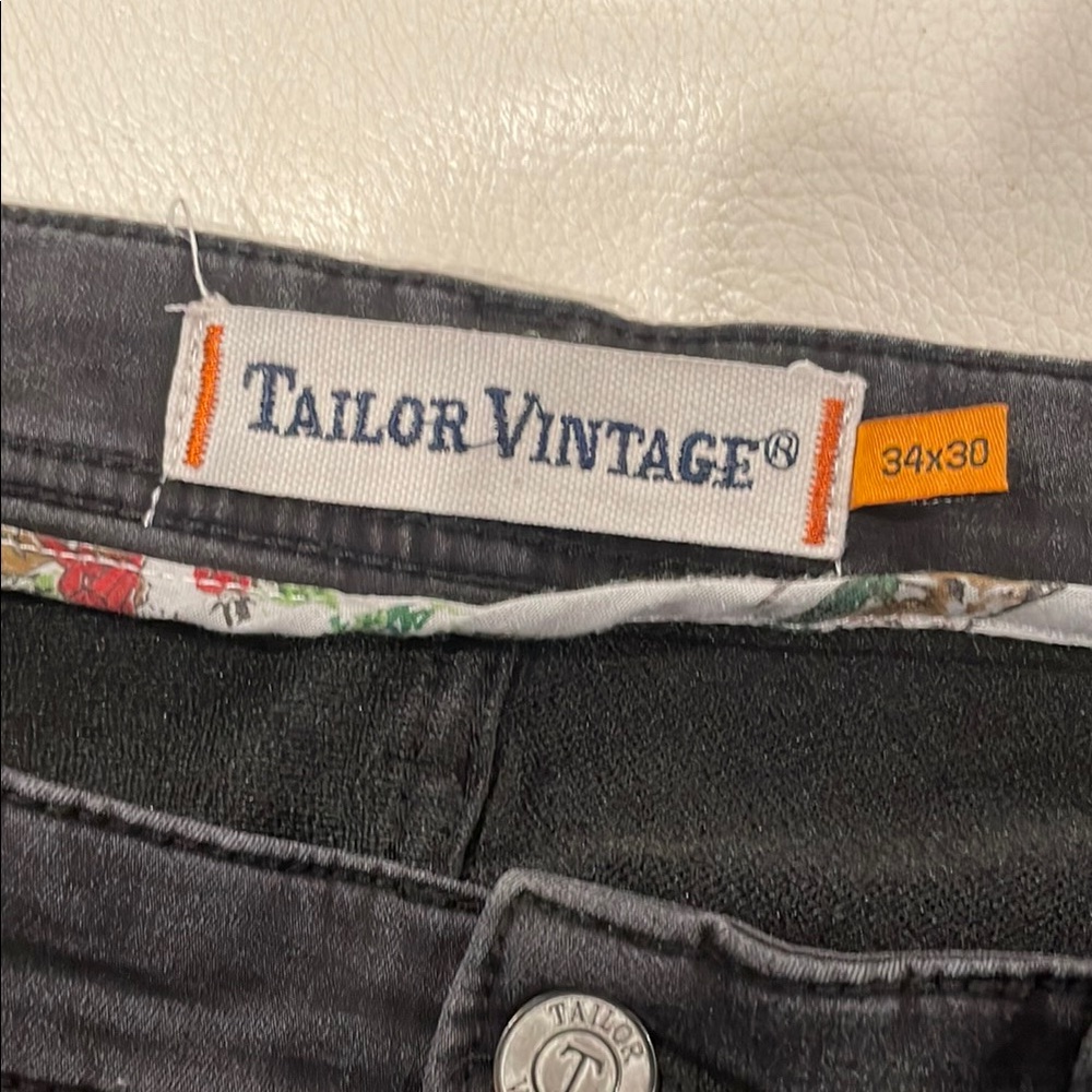 Tailor Vintage Black Jeans Classic Style